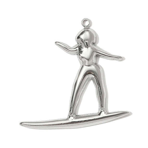 304 подвески из нержавеющей стали, шармы в форме человека 