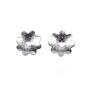 201 Stainless Steel Bead Caps, Flower, Multi-Petal