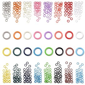 480 piezas 16 colores conectores de enlace rápido de hierro, que une los anillos