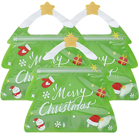 25 шт. пакеты для хранения печенья в виде рождественской елки с застежкой-молнией, для шоколада, конфеты, печенье