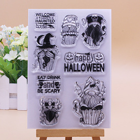 Прозрачные силиконовые штампы на тему хэллоуина, для diy scrapbooking, фотоальбом декоративный, изготовление карт, штампы, пленочный кадр