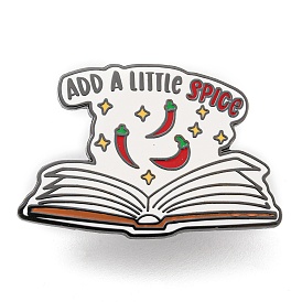 Pepper Alloy Enamel Pin Brooch, for Backpack Clothes, Book