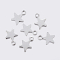 304 Stainless Steel Charms, Star