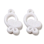 Pendentifs acryliques opaques, charmes de papillon