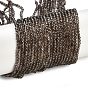 Natural Smoky Quartz Beads Strands, Faceted, Grade AA, Round