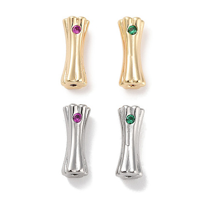 Латунные микро проложить кубического циркония, трубки бисера