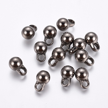 CCB Plastic Round Ball Charms, 12x8mm, Hole: 3mm