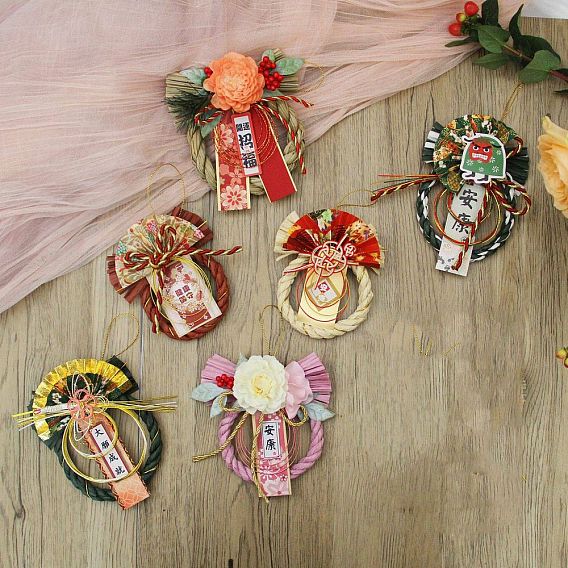 Бумажный японский венок сименава подвесные украшения, для украшения новогодней вечеринки