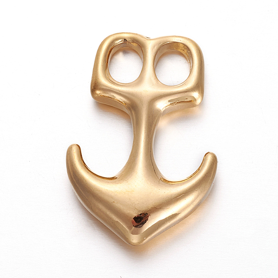 304 Stainless Steel Anchor Hook Clasps, For Leather Cord Bracelets Making