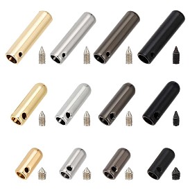 24 наборы 12 стили заглушки из цинкового сплава, шнур заканчивается винтом, колонка
