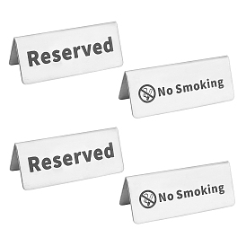 Unicraftale 201 Stainless Steel No Smoking Sign Plate