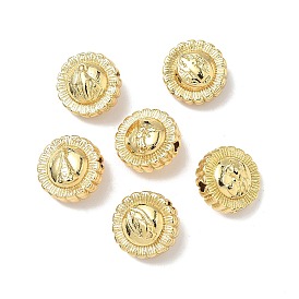 Латунные бусины, плоско-круглые, без свинца и без кадмия, долговечный