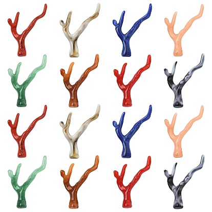 32шт 8 стили непрозрачные акриловые подвески, коралл