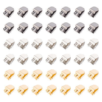 180шт 3 цвет 202 обжимные концы ленты из нержавеющей стали, зажимы для шнурков, без галстука туфли с кружевными кончиками головы