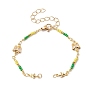 Brass Star & Butterfly Link Chain Bracelet Making, with Lobster Claw Clasp, Fit for Connector Charms