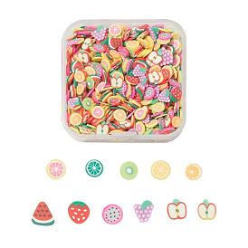 24G Handmade Polymer Clay Nail Art Decoration, Fashion Nail Care, No Hole, Fruit