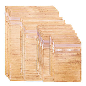 40шт 4 стили ПВХ пакеты с застежкой-молнией, прямоугольные упаковочные пакеты, верхние пакеты с самозапечатыванием