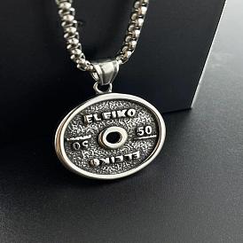 Винтажные 304 подвески-штанги для мужчин из нержавеющей стали