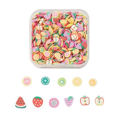 24G Handmade Polymer Clay Nail Art Decoration, Fashion Nail Care, No Hole, Fruit