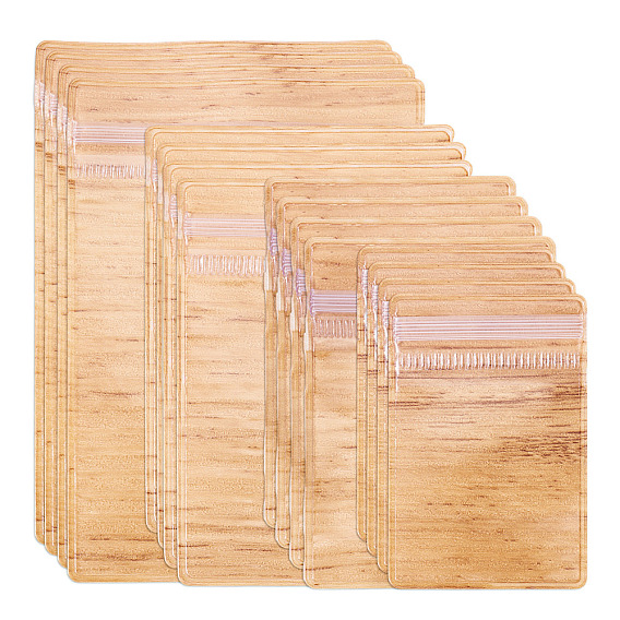 40шт 4 стили ПВХ пакеты с застежкой-молнией, прямоугольные упаковочные пакеты, верхние пакеты с самозапечатыванием