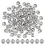 90шт. бусины из европейского сплава в тибетском стиле, бусины с большим отверстием, без кадмия и без свинца, плоский круглый с плоскостью