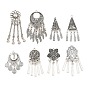 Tibetan Style Alloy Pendants, Ethnic Tassel Charms