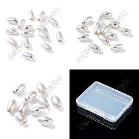24 piezas 3 tamaño 925 cuentas de plata esterlina, barril