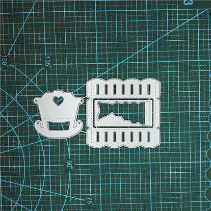Carbon Steel Cutting Dies Stencils, for DIY Scrapbooking/Photo Album, Decorative Embossing DIY Paper Card, Baby Crib Shape
