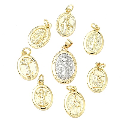 Латунные подвески, овальные амулеты, без свинца и без кадмия, стойки покрытие, долговечный