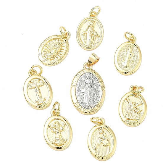 Латунные подвески, овальные амулеты, без свинца и без кадмия, стойки покрытие, долговечный