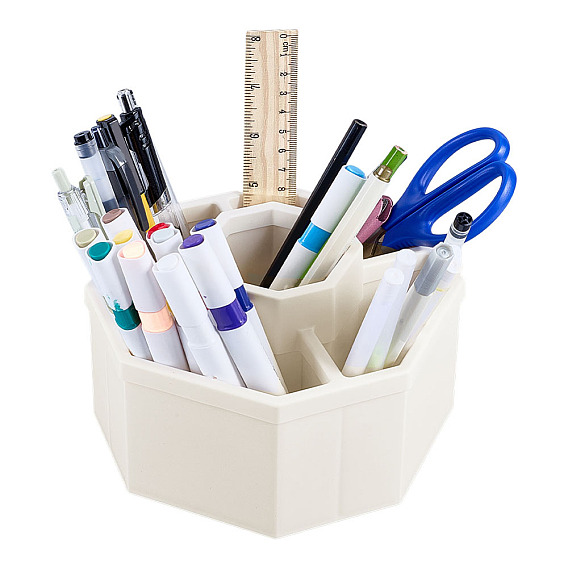 Пластиковые вращающиеся держатели для ручек, восьмиугольник