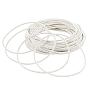 40 браслеты из пружинных нитей, минималистские браслеты, стальная французская проволока каркасная проволока, для штабелируемого ношения