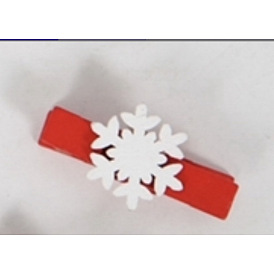 Plastic Clothes Pins, Christmas Theme, Snowflake, for Ticket, Note, Photo, Snack Bags, Office School Supplies