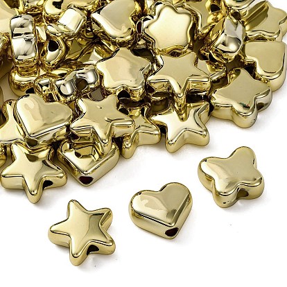 Непрозрачные акриловые бусины с УФ-покрытием, бабочка/цветок/сердце/звезда