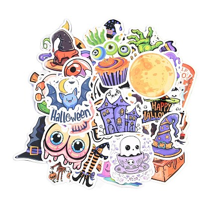 50 шт. Хэллоуин мультяшные бумажные самоклеящиеся наклейки с картинками, для бутылок с водой, портативный компьютер, багаж, чашка, компьютер, мобильный телефон, скейтборде, гитарные наклейки декор