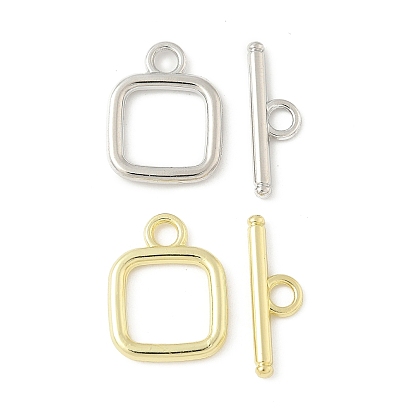 Квадратные застежки-тоглы из сплава, без кадмия и без свинца, стойки покрытие