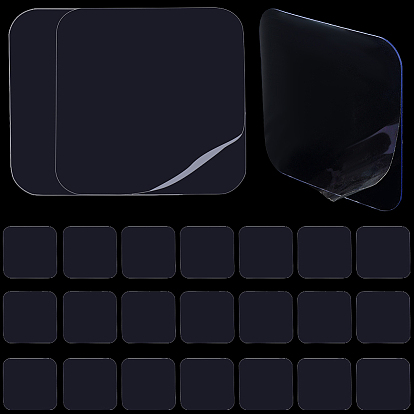 40шт. квадратный прозрачный двусторонний силиконовый скотч, не оставляющая следов съемная гелевая лента