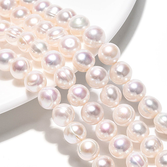 Нити из натурального культивированного пресноводного жемчуга, картофель