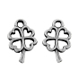 Подвески из сплава в тибетском стиле, без кадмия и без свинца, Четыре листа клевера