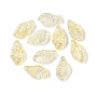 Transparent Glass Pendants, Leaf Charm