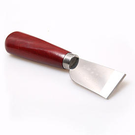 Стальной кожаный нож режущий нож обрезной нож, с деревянной ручкой, для поделок из кожи