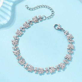 Браслеты-цепочки из латуни в форме бабочки для женщин