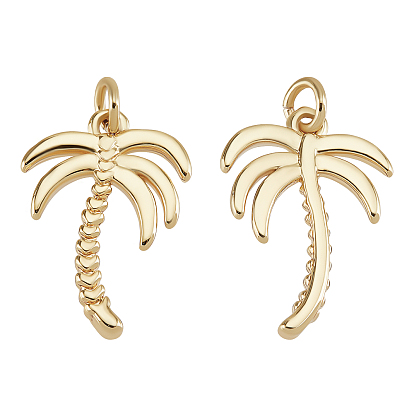 20 латунные подвески шт., с прыжковых колец, пальма