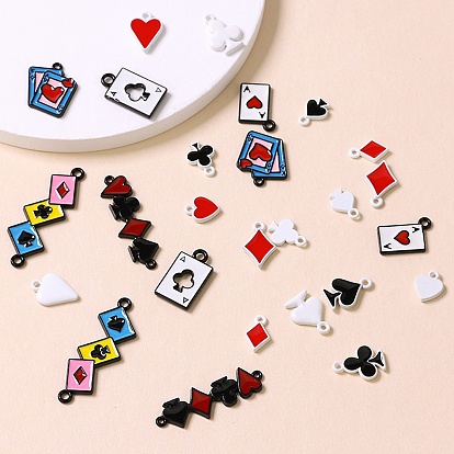 Эмалевые подвески из сплава игральных карт, разнообразные