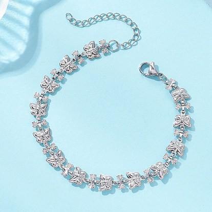 Браслеты-цепочки из латуни в форме бабочки для женщин