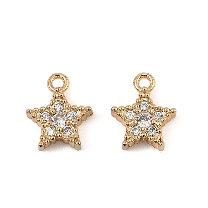 Латунные микро проложить кубического циркония подвески, звезды прелести