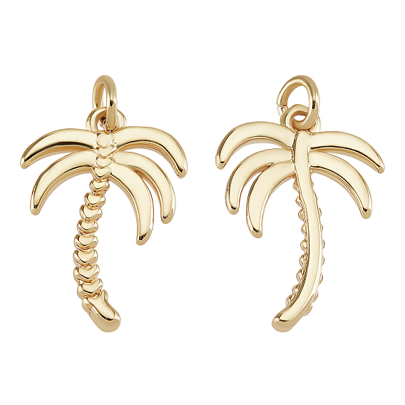 20 латунные подвески шт., с прыжковых колец, пальма