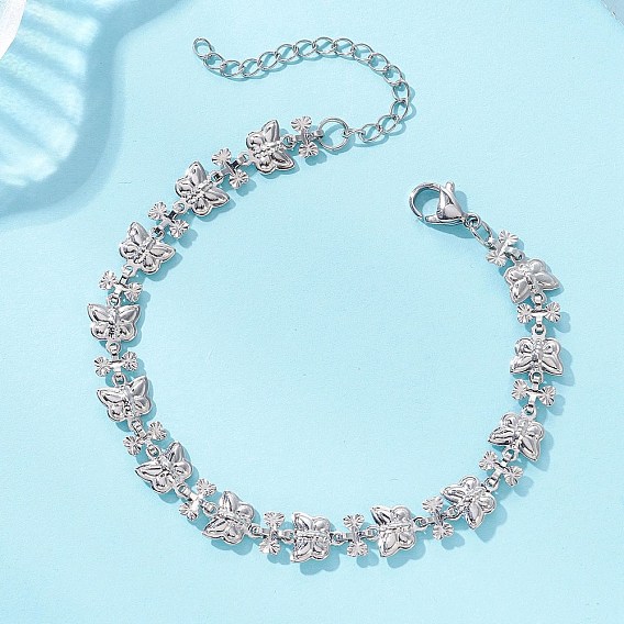 Браслеты-цепочки из латуни в форме бабочки для женщин