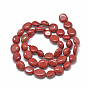 Natural Red Jasper Beads Strands, Oval