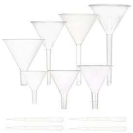 Olycraft DIY Kits, with Plastic Funnel Hopper, for Water Bottle Liquid Transfer and 3ML Disposable Plastic Dropper